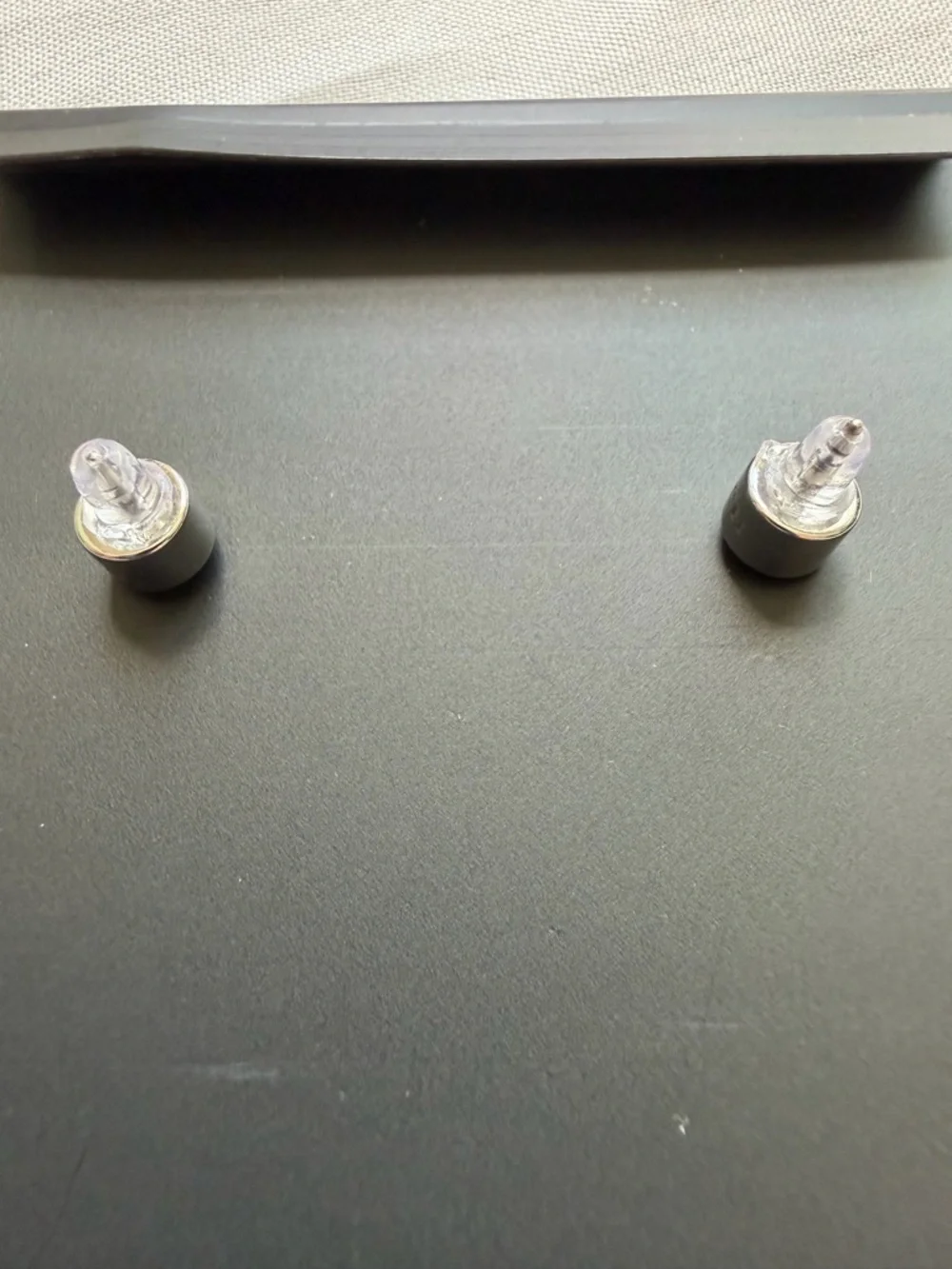 Coach Heart Crystal Stud Earrings Silver Tone Logo Romantic Gift - Picture 5 of 7